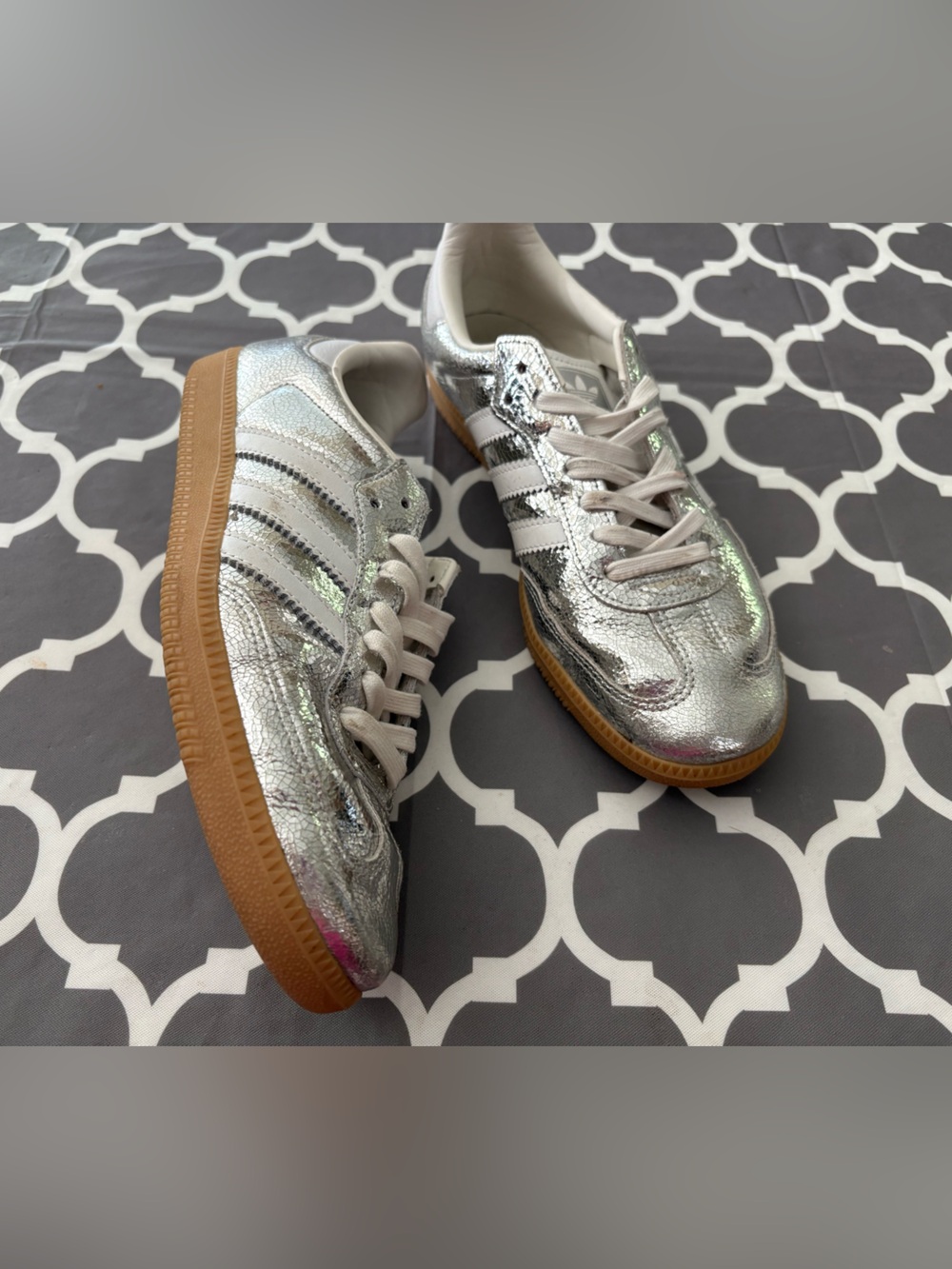 Adidas Samba OG silver metallic sneakers - Picture 2 of 12